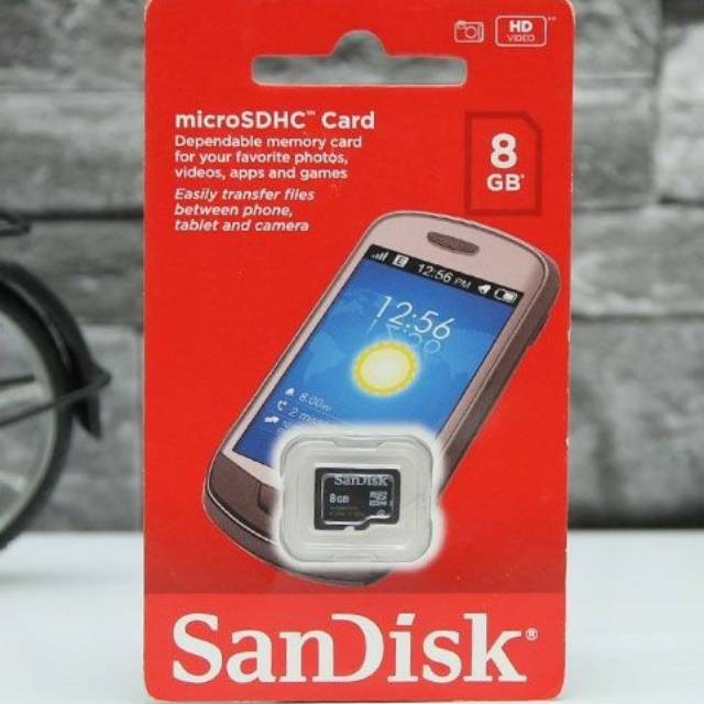 Thẻ Nhớ Micro Sd 8gb Class 4 Hiệu Sandisk