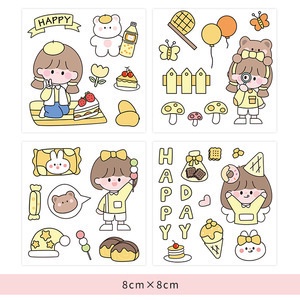 Miếng Dán Trang Trí Điện Thoại / Nhật Ký / Cốc Nước Độc Đáo DIY