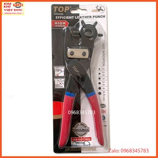Kìm bấm lỗ trợ lực TOP GOLD cao cấp, bấm thắt lưng, dây nịt, bấm dây da đồng hồ, giày dép, bìa cứng, giảm 70% lực bấm