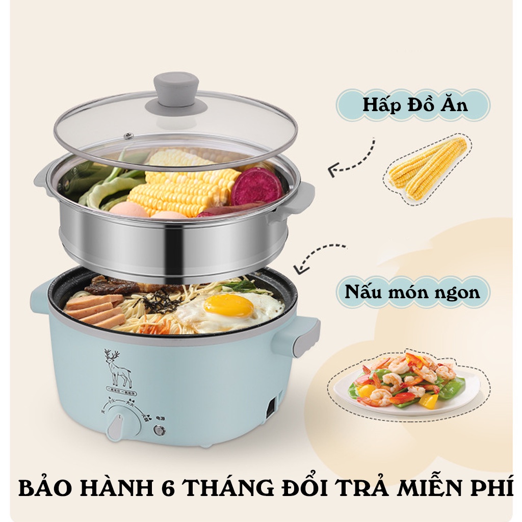 [Mã ELHADEV giảm 4% đơn 300K] Nồi điện mini đa năng AGISAN NL-09 có lớp chống dính cao cấp bảo hành 6 tháng