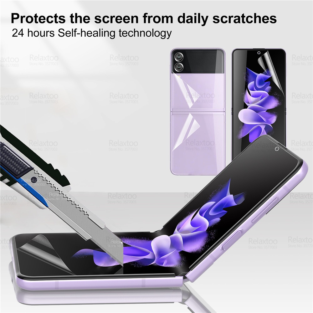 3to1 Hydrogel Film For Samsung Galaxy Z Flip3 Camera Back Front Protective Film Z Flip 3 ZFlip3 ZFlip Screen Protector