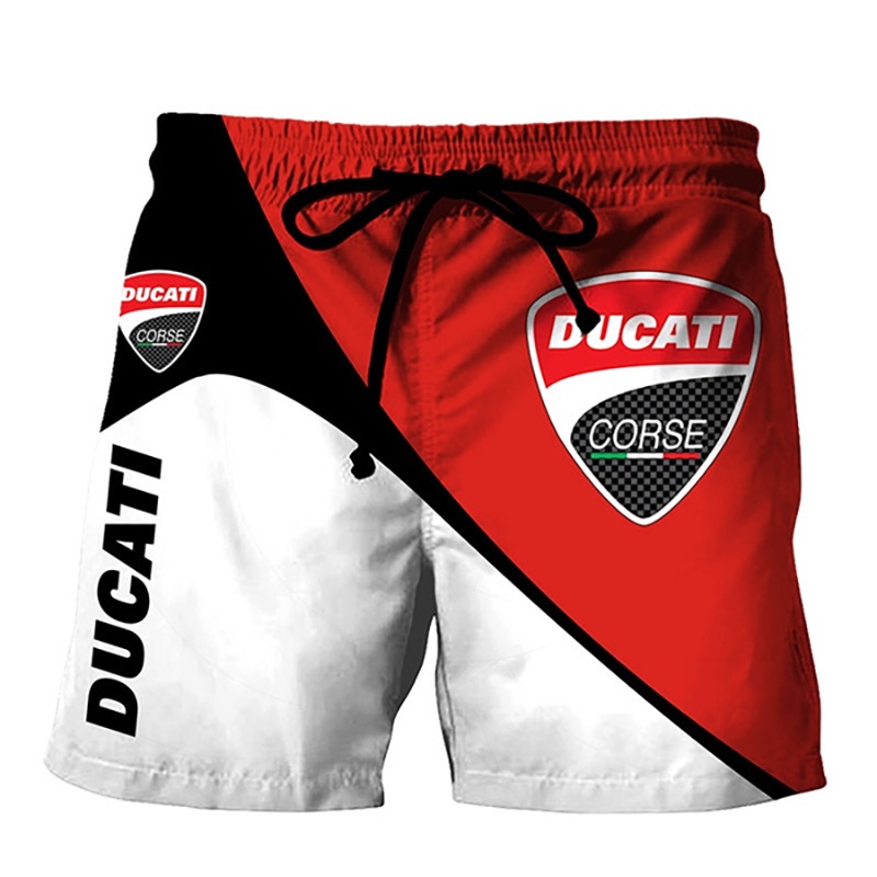 Quần Short Thể Thao In Họa Tiết DUCATI 3D Thời Trang Đi Biển 2022 Cho Nam