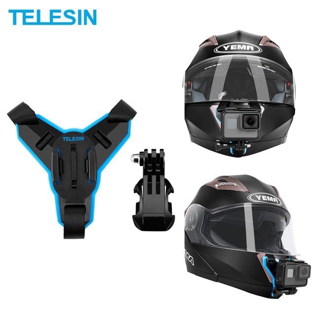 Mount Gắn GoPro Lên Cằm Mũ Bảo Hiểm Full Face Chính Hãng Telesin