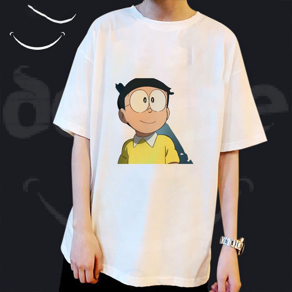 Áo Thun Phim Hoạt Hình Doraemon - Nobita ( Có Size Trẻ Em ) 26.30