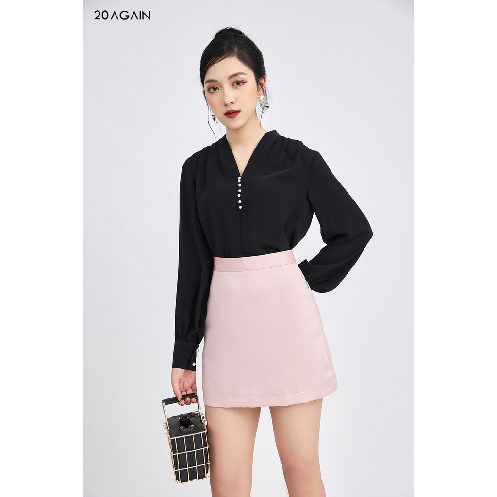 [Mã WABRM50 giảm 15% đơn 99k] Áo sơ mi xếp ly vải 20Again ASA1322 | BigBuy360 - bigbuy360.vn