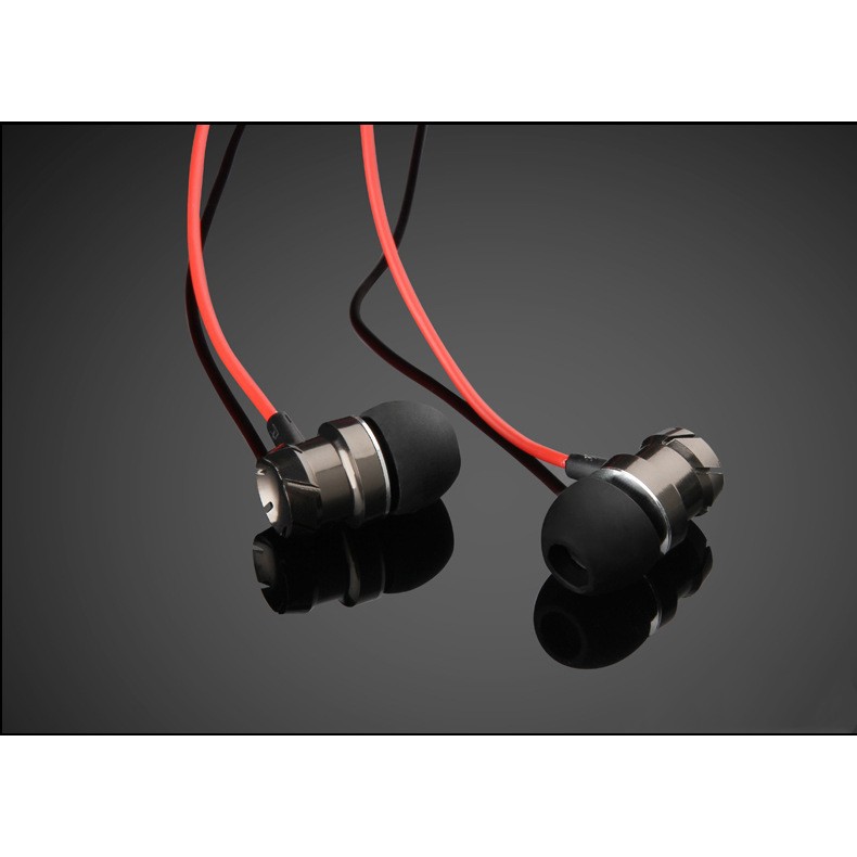 Tai nghe phone In Ear-Headphone CHUYÊN SỬ LÝ NHẠC BASS Tặng bao da