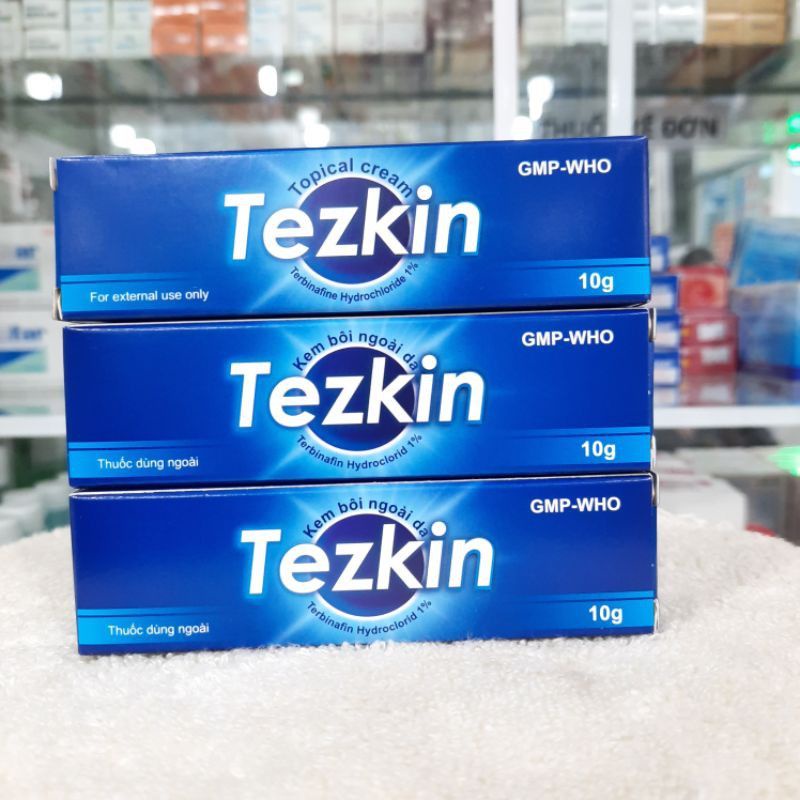 TEZKIN dạng kem bôi hoặc xịt, hỗ trợ sạch nấm ngứa ngoài da
