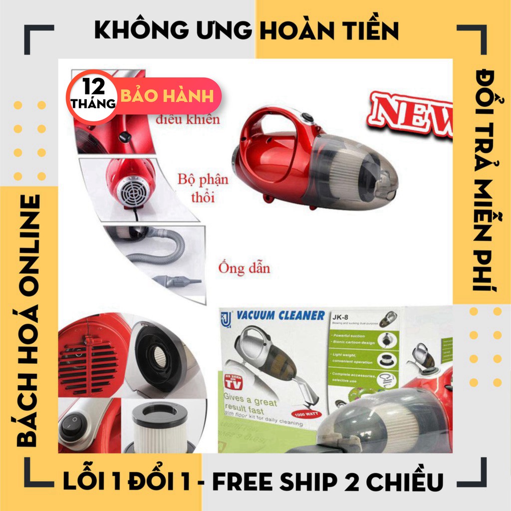 Máy hút bụi cầm tay vacuum cleanr JK8, máy hút bụi jk8 hai chiều đa năng | BigBuy360 - bigbuy360.vn
