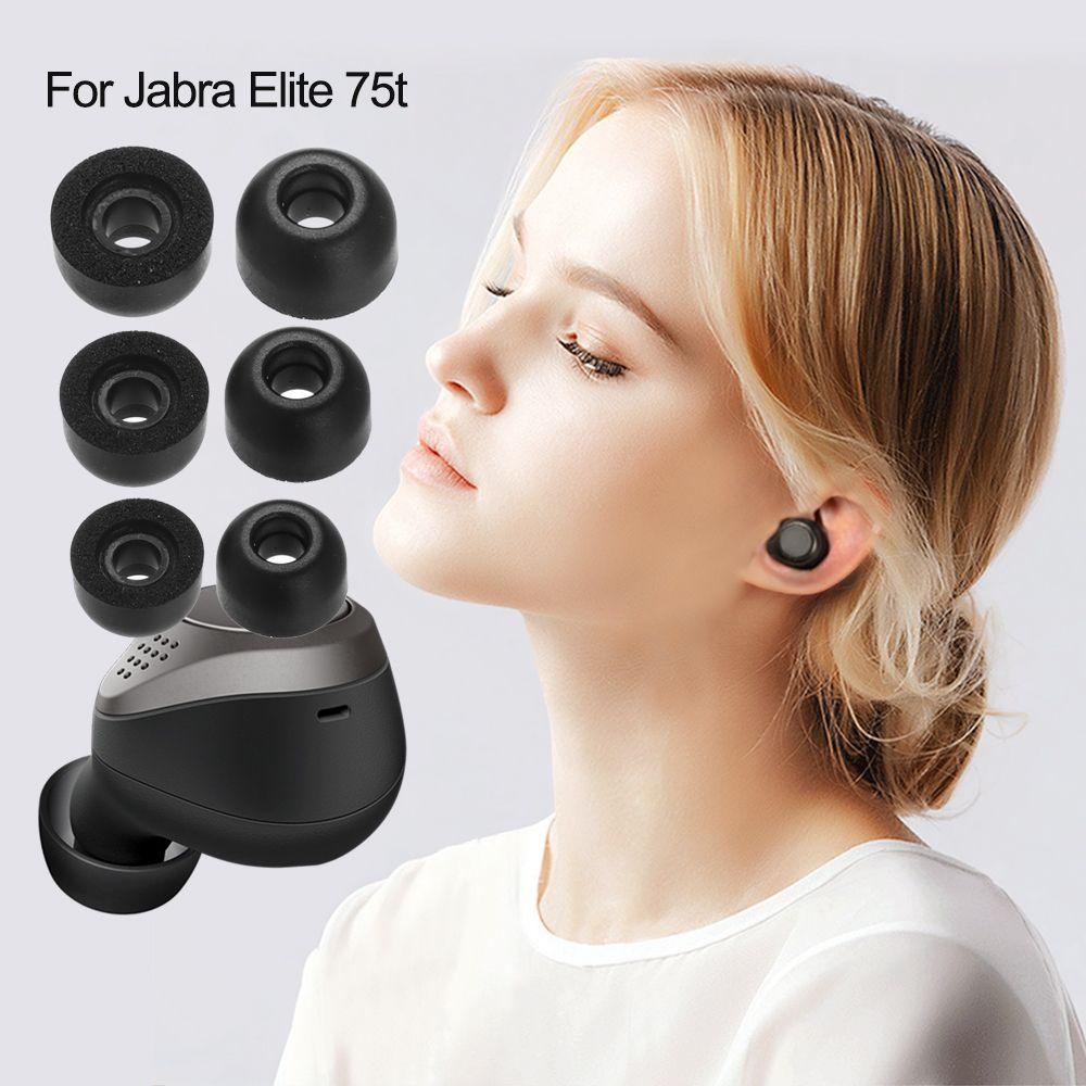 MYRONGVN Set 3 Cặp Nút Tai Nghe Thay Thế Bằng Silicon Mềm Chống Bụi Cho Jabra Elite 75t