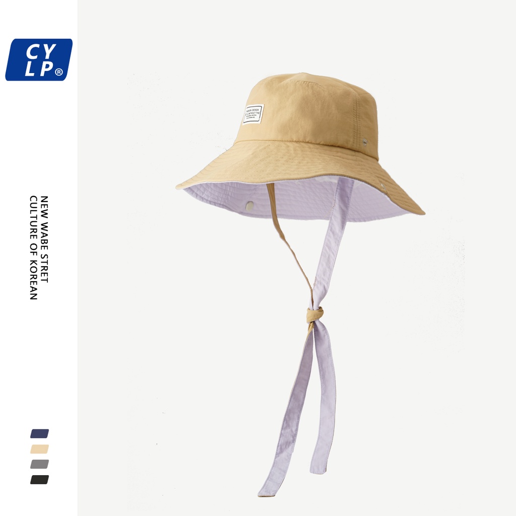 Nón Tai Bèo Vành Rộng In Chữ Phong Cách Hàn Quốc Thời Trang Mùa Hè Cho Nữ