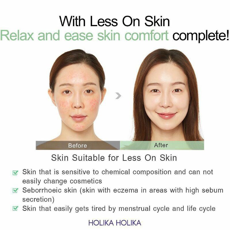Kem phục hồi da dành cho da dầu mụn, nhạy cảm - Kem dưỡng Holika Holika Less On Skin Cream 100ml nhập khẩu Hàn Quốc