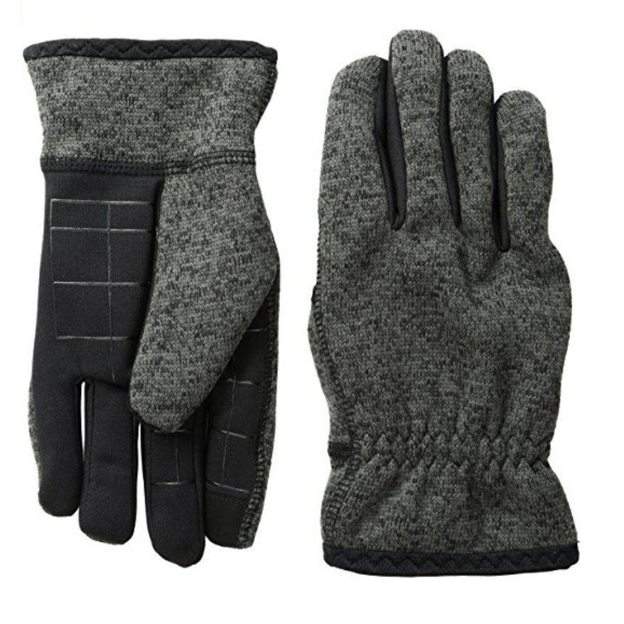 Găng tay nam có thể sử dụng màn hình cảm ứng Levi's Men's Heathered Touchscreen Knit Glove with Stretch Palm (Mỹ)