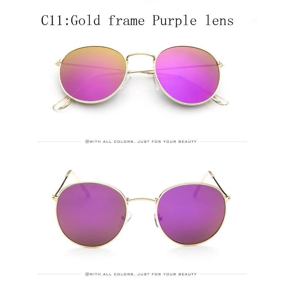 Kính mát tròn gọng kim loại cho nam và nữ Samjune