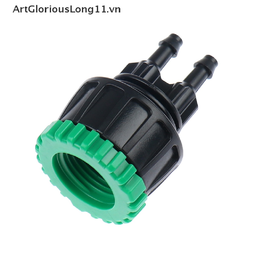 【ArtGloriousLong】 Garden hose 1/4&quot; to 1/2&quot; 3/4&quot; Female Y connector irrigation 4/7 hose adapter .