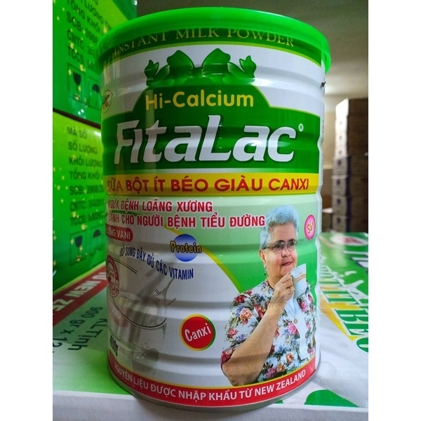 Sữa cho người tiểu đường, loãng xương Fitalac Hi-canxi lon 900g