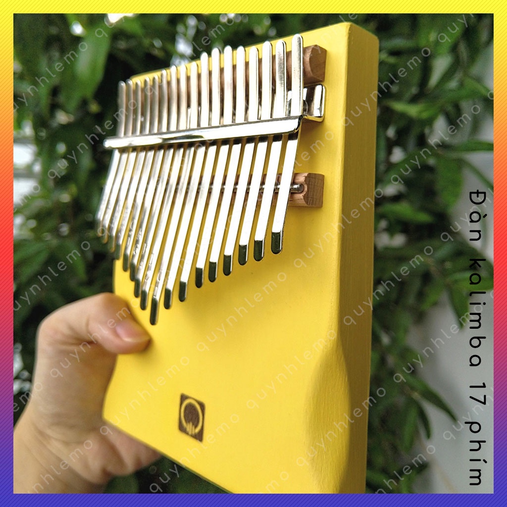 Đàn Kalimba 17 phím QUYNHLEMO gỗ cao cấp nhiều màu sắc tặng phụ kiện - Âm Hay Không Tịt Nốt