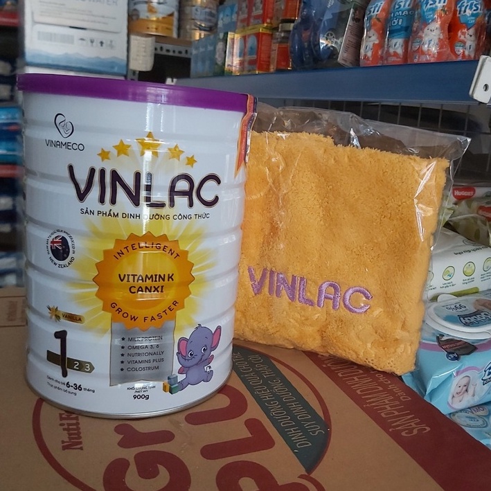 [Tặng 1 khăn mặt khi mua 2 lon Vinlac 1] Sữa vinlac 1 lon 900g date 11/2023