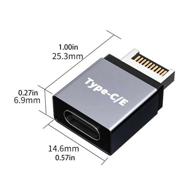 Phích Cắm Chuyển Đổi Loại C Sang Type E Chuyên Dụng Cho Bo Mạch Chủ PC