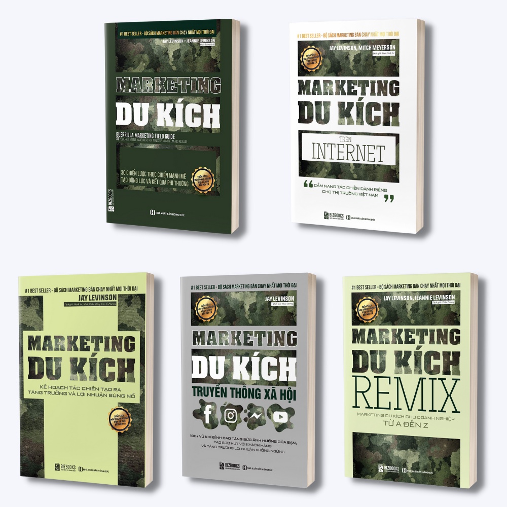 Sách - Combo 5 Cuốn Marketing Du Kích