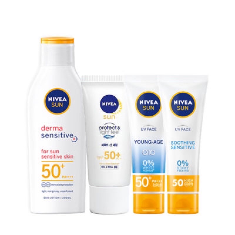 Kem chống nắng Nivea Soothing Sensitive, Young Age, Light Feel.