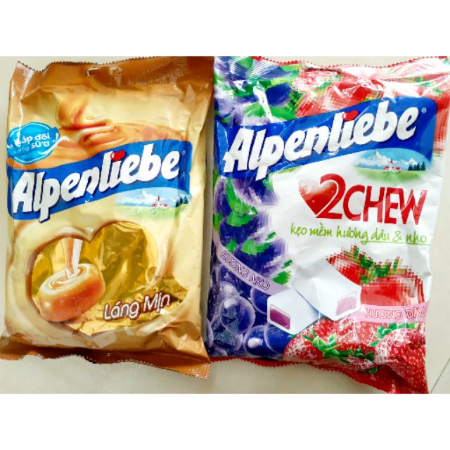 Kẹo Alpenliebe 330g GÓI TO các vị( sữa, dâu...)