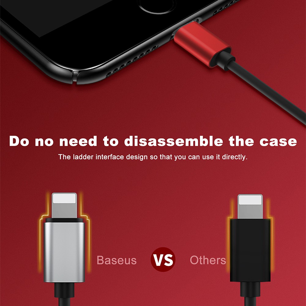 Bộ chuyển đổi cáp âm thanh bộ chuyển đổi kép sang Baseus L37 [ HSHOP ]