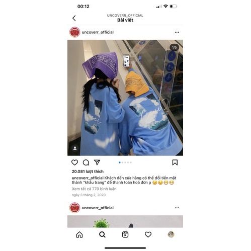 Pass áo Uncover sz M