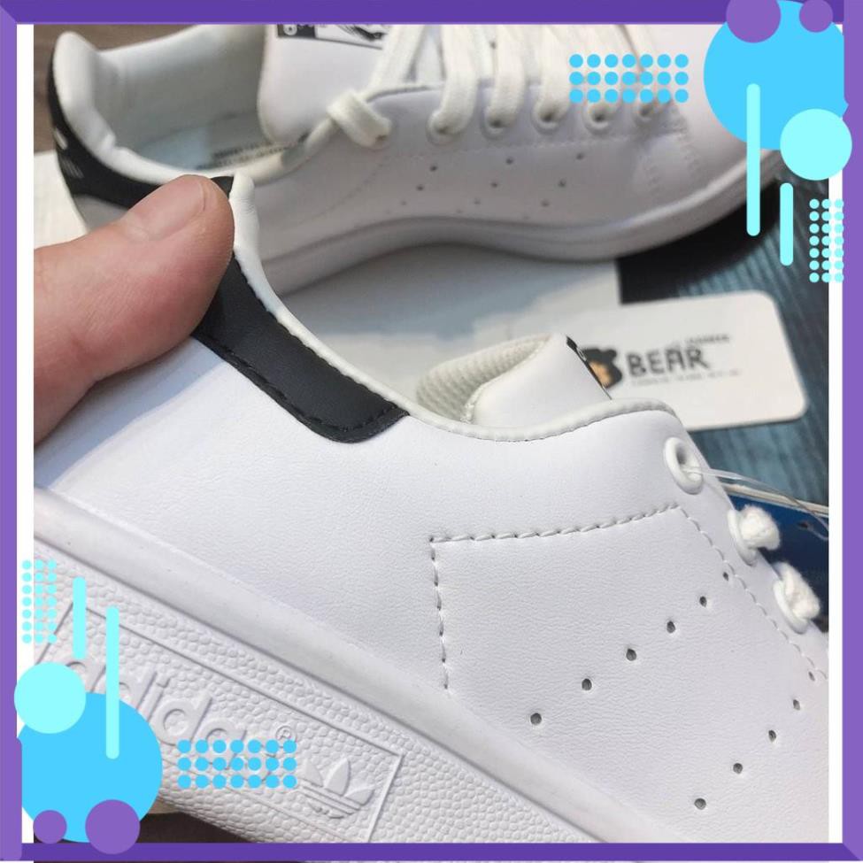 Giày thể thao Stansmith gót Đen -Xanh [Cam kết hàng 1:1 - Full box bill] Giày thể thao nam nữ quốc dân | BigBuy360 - bigbuy360.vn