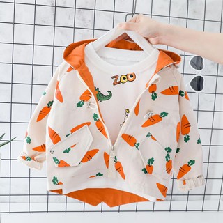 Áo khoác kaki họa tiết