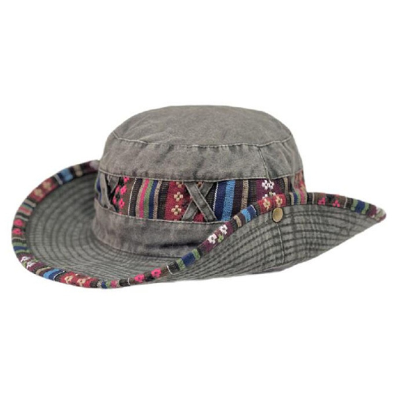 Mũ Cao Bồi Denim Vành Rộng Siêu Nhẹ Thời Trang Mùa Hè Cho Người Lớn