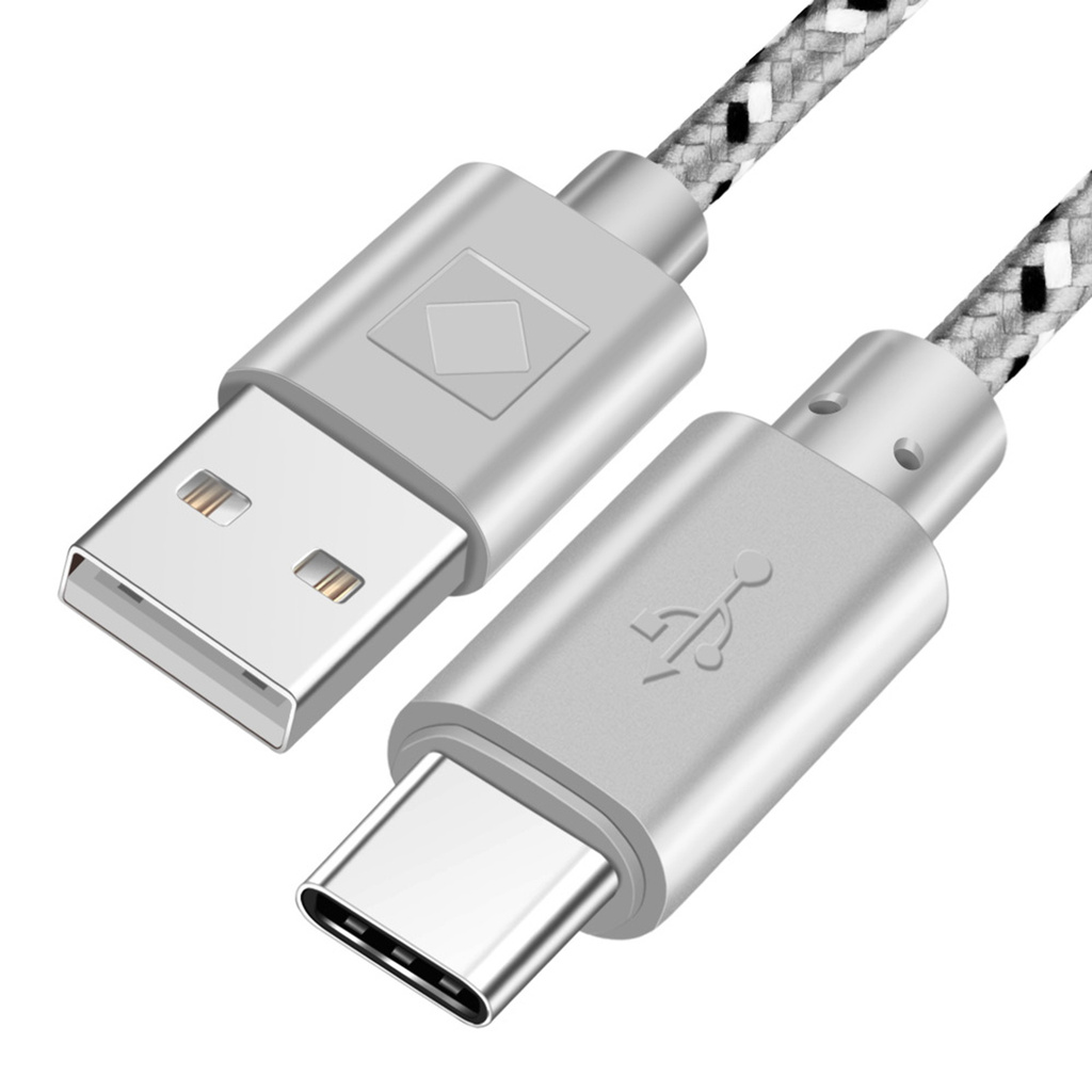 Dây Cáp Sạc Nhanh Usb Loại C 2 Trong 1 Dài 1m / 2m Tiện Dụng