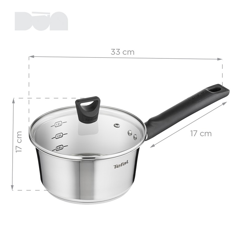 Quánh / Nồi cán dài  Tefal inox Simpleo 18cm B9052395