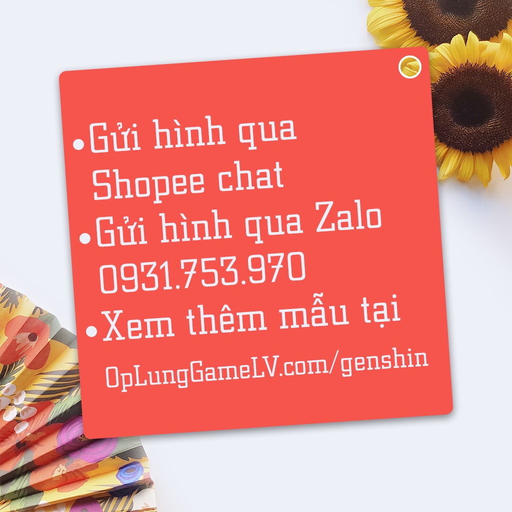 In ốp lưng Zhongli Z14 Genshin Impact theo yêu cầu, in ốp Iphone, Samsung, Oppo, Xiaomi, Vivo, nhiều dòng máy khác