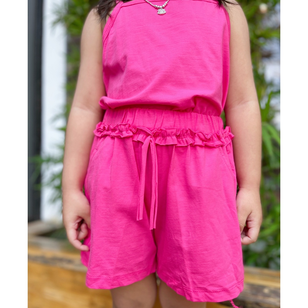Bộ 2 Dây Cotton Xước Mềm Mại Bèo Viền Quần Dễ Thương Sofiacandy Sang Xịn Mịn Shushibaby