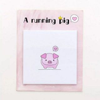 Giấy note mẫu heo hồng