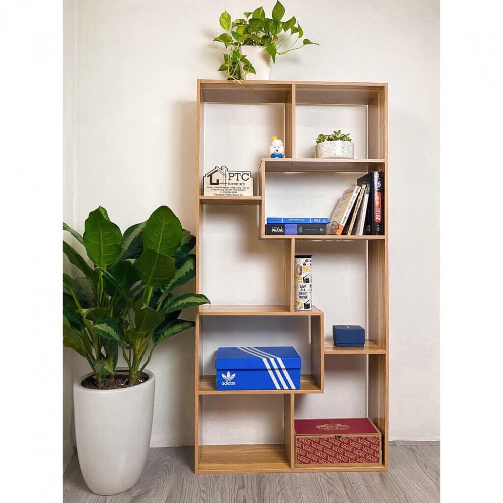 Kệ Sách Gỗ Để Sàn Chữ U Đa Năng Làm Từ Gỗ Ép MDF Phủ Lớp Chống Ấm Mốc - Sang Trọng - huyhoangchuyensi123