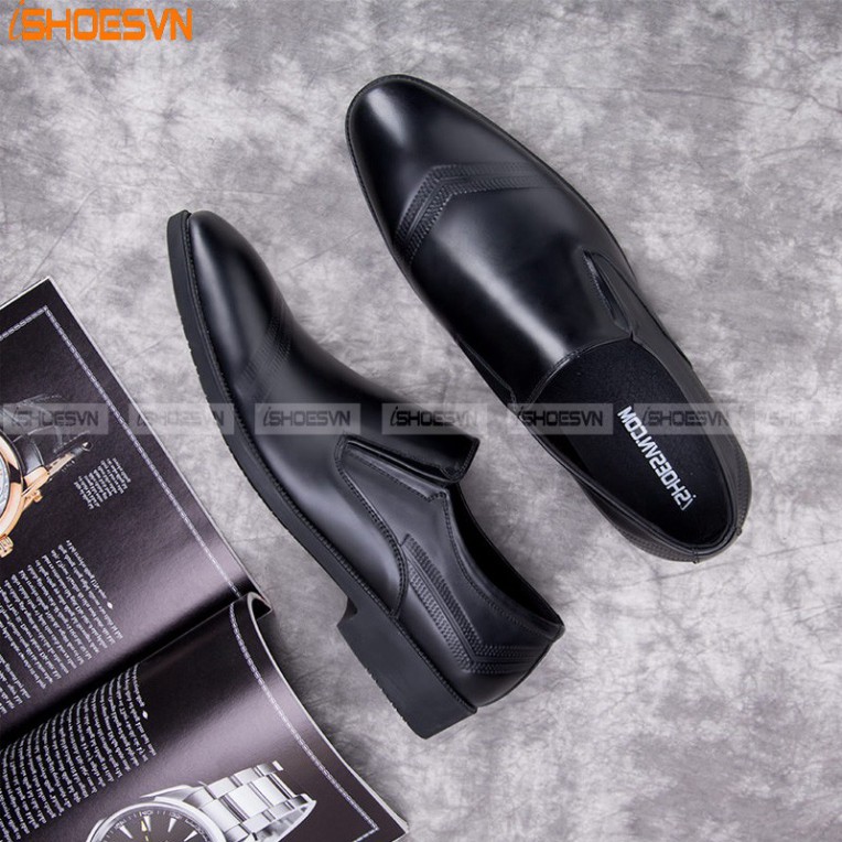 Giày lười công sở ISHOESVN IS301 - Giày da bò nam giày ishoes