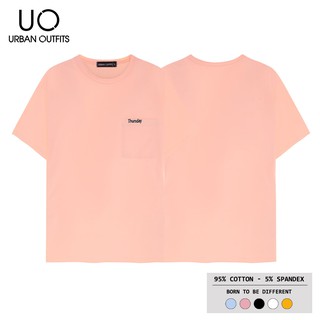 6 Màu Thêu Thứ ATR03 Áo Thun Tay Ngắn Nam Nữ URBAN OUTFITS Có Túi Cotton 4 Chiều Local Brand