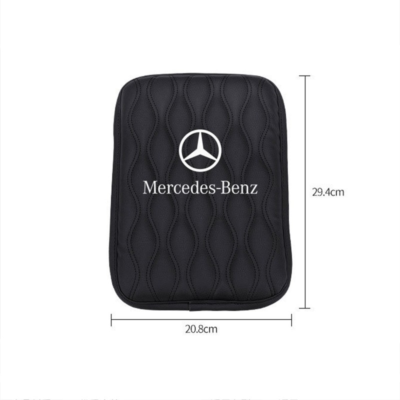 Đệm Da Chống Nước Cho Hộp Tỳ Tay Xe Hơi Mercedes Benz AMG E200 W210 W203 W124 W204 W211 W205 W212 W203 C200 E350 A180 CLA A45 E240 E250 C200 GLC
