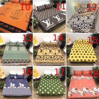 Trọn bộ chăn ga gối cotton poly