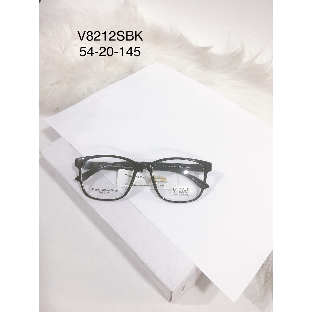 Gọng kính V Idol V8212SBL màu xanh đen- gọng kính nhựa dẻo chính hãng Hàn Quốc- tặng hộp