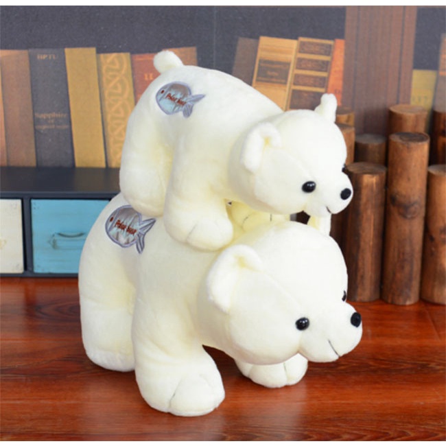 Gấu bông , thú nhồi bông - Gấu trắng bắc cực Đồ chơi sang trọng 25cm