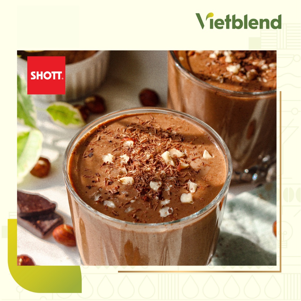 Syrup Hạt Dẻ Hazelnut SHOTT - Si rô cao cấp từ New Zealand - Chai 1L