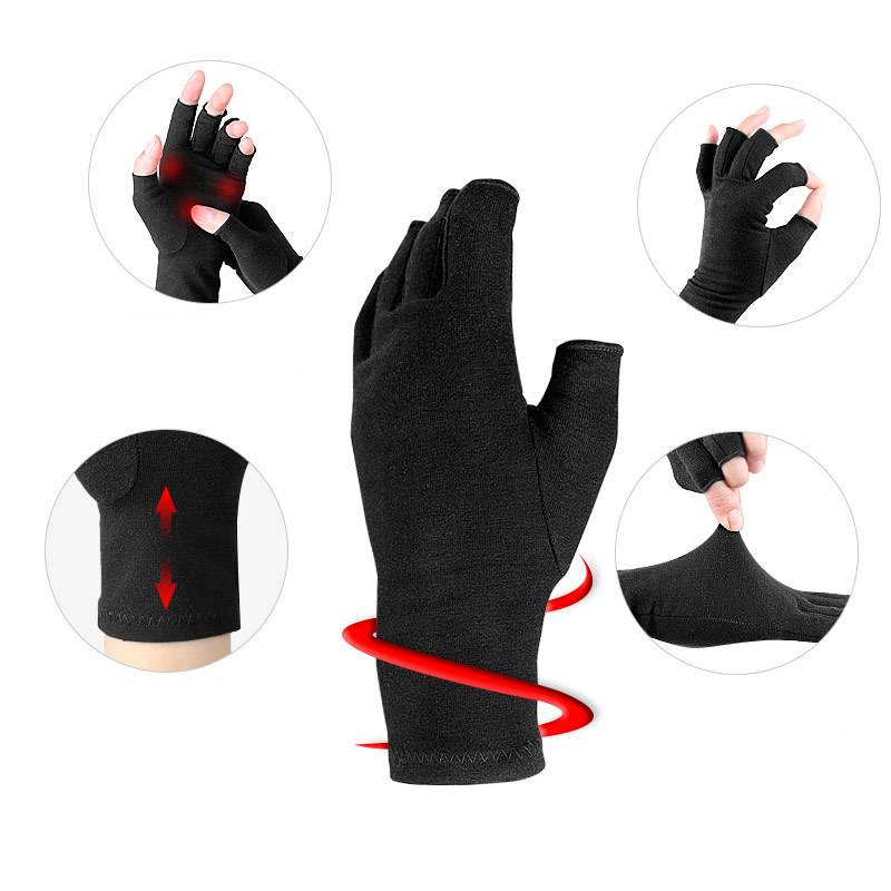 Đôi găng tay cotton nén thông thoáng giảm đau khớp cho cả nam và nữ khi đi xe đạp