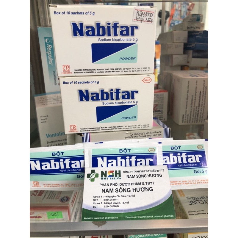 Muối vệ sinh phụ nữ, khử mùi hôi Nabifar (1 gói x 5g)