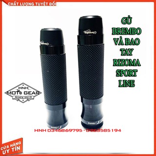 Bao Tay Rizoma Sport Line Và Gù Brembo ( Full Bộ Đen )