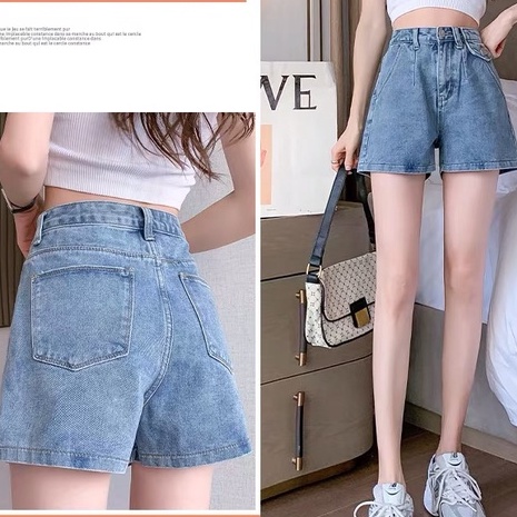 Quần Sooc Jeans Nữ TDSHOP Cạp Cao Xanh Nhạt Nắp Túi Nhỏ Độc Đáo Cá Tính Qs34 | BigBuy360 - bigbuy360.vn