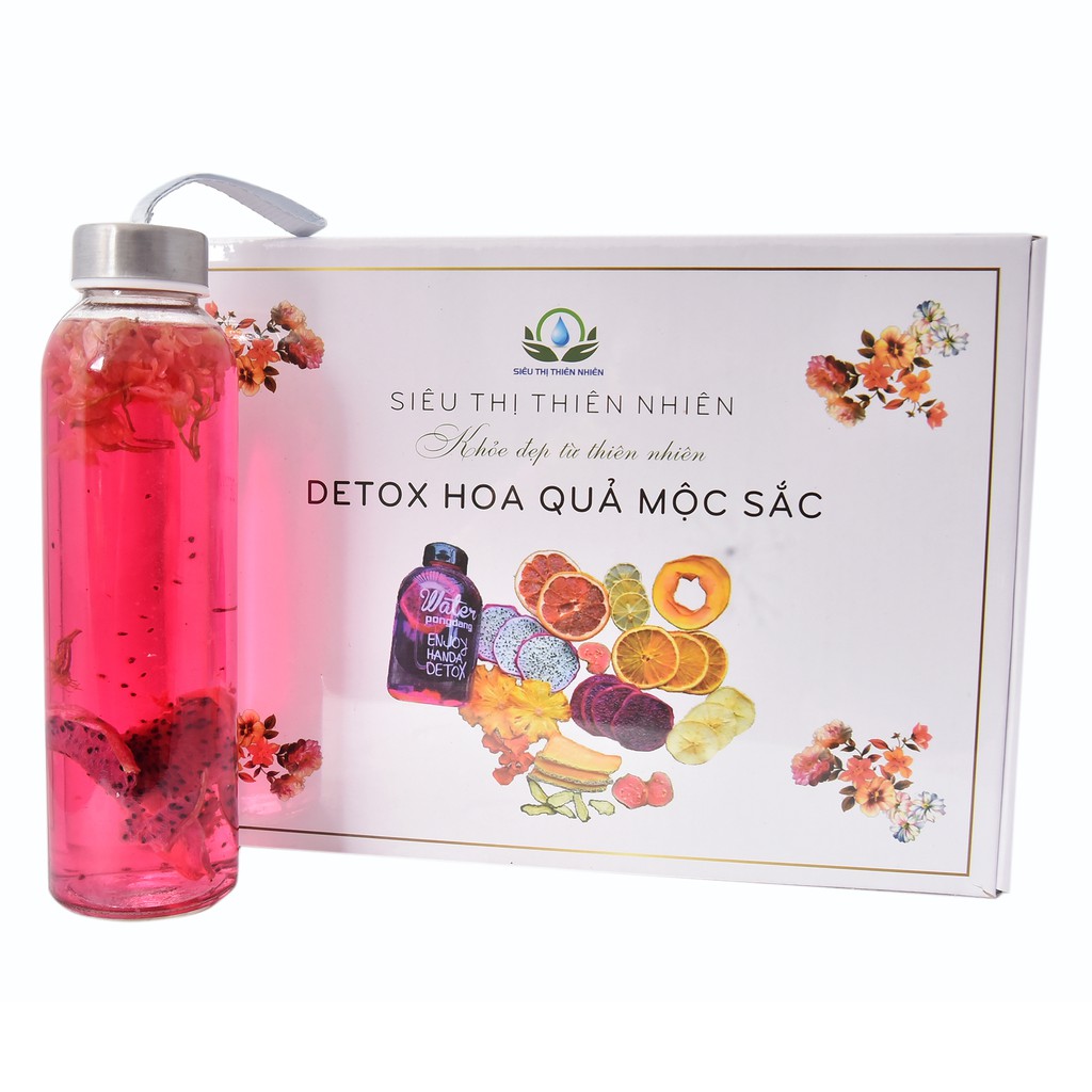 Trà detox hoa quả sấy Mộc Sắc set vip giúp giảm cân, thải độc da, nhuận tràng, thải mỡ bụng