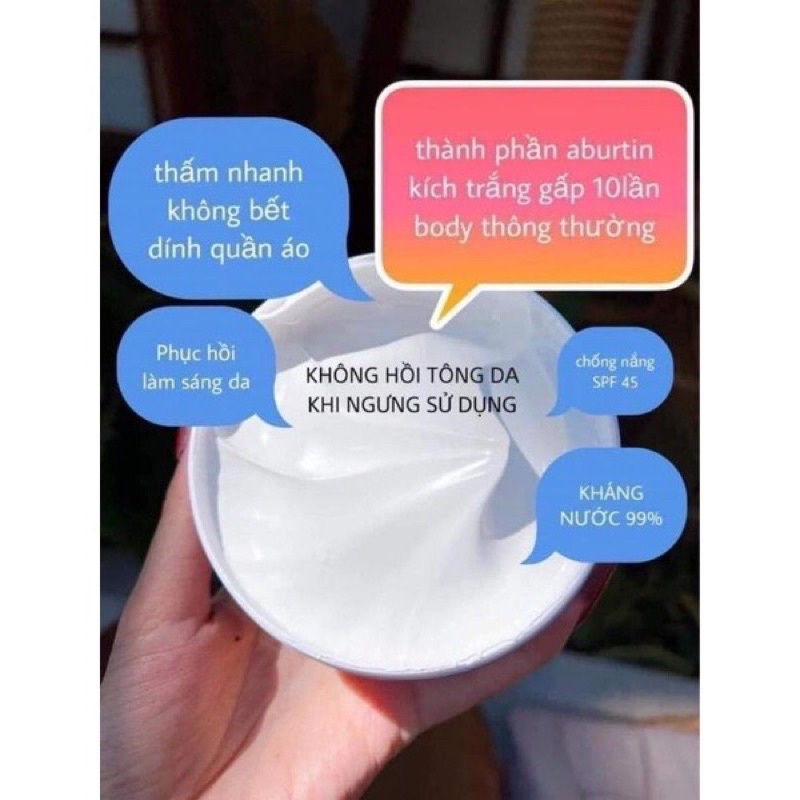 Combo tắm ủ Dưỡng kích trắng Body X10 White Body