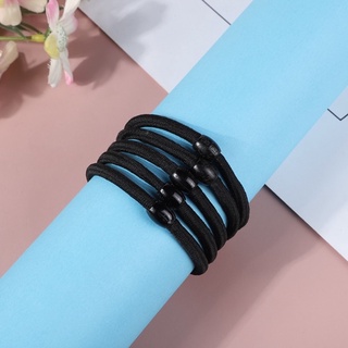 Set 10 Thun đen buộc tóc nút tròn siêu bền, loại tốt